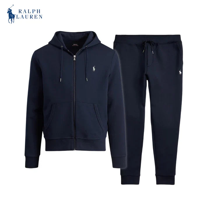 Luxury Double-Knit Set – Premium 2-Piece Tracksuit (Jacket + Joggers)