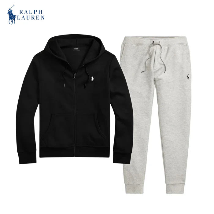 Luxury Double-Knit Set – Premium 2-Piece Tracksuit (Jacket + Joggers)