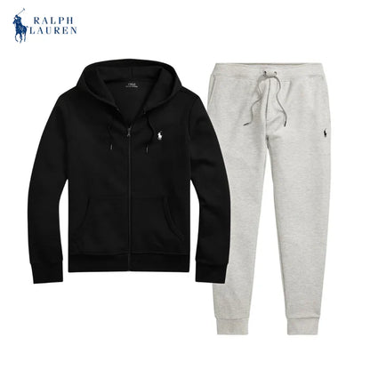 Luxury Double-Knit Set – Premium 2-Piece Tracksuit (Jacket + Joggers)