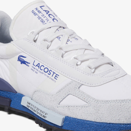 Lacoste Elite Active Men's Sneakers – 70s Retro Runner (Nylon & Suede Edition)