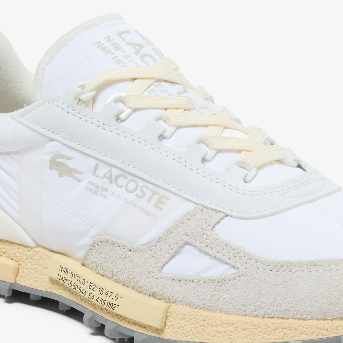 Lacoste Elite Active Men's Sneakers – 70s Retro Runner (Nylon & Suede Edition)