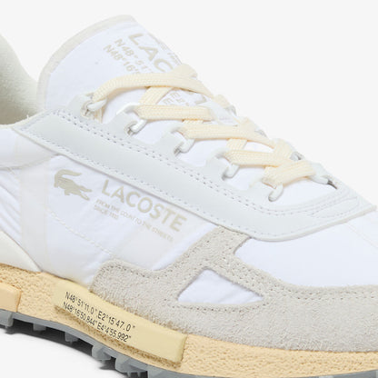 Lacoste Elite Active Men's Sneakers – 70s Retro Runner (Nylon & Suede Edition)