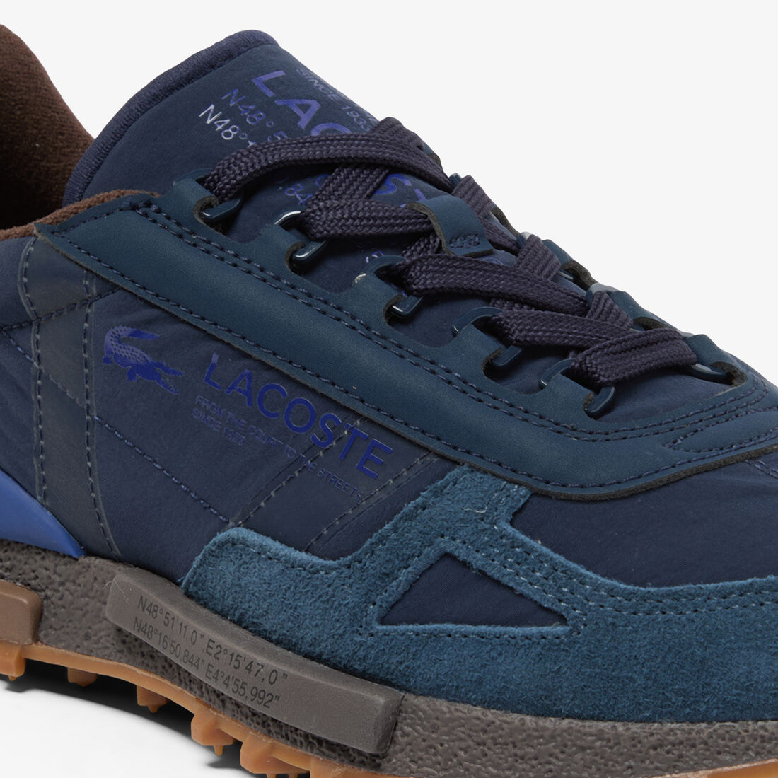 Lacoste Elite Active Men's Sneakers – 70s Retro Runner (Nylon & Suede Edition)