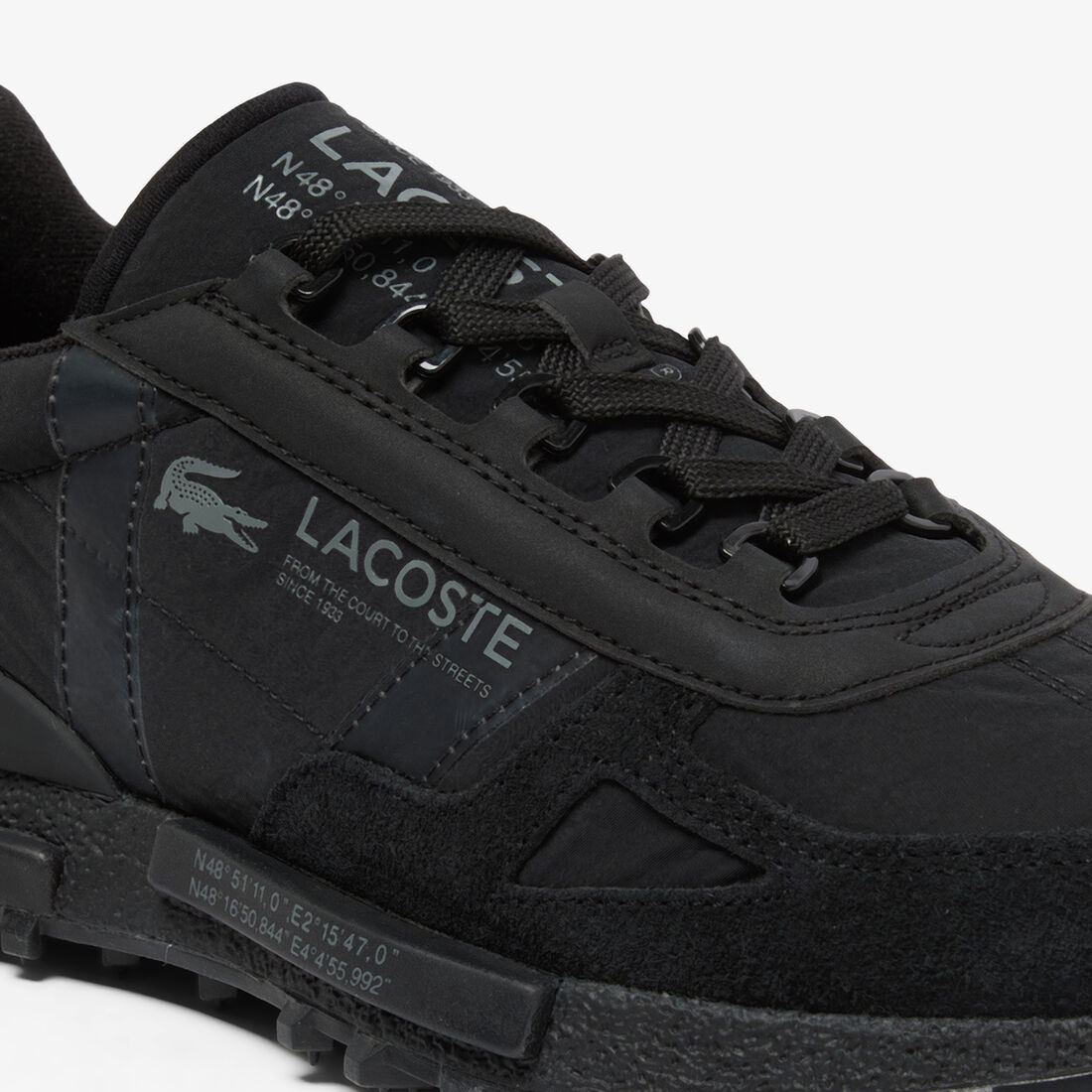 Lacoste Elite Active Men's Sneakers – 70s Retro Runner (Nylon & Suede Edition)