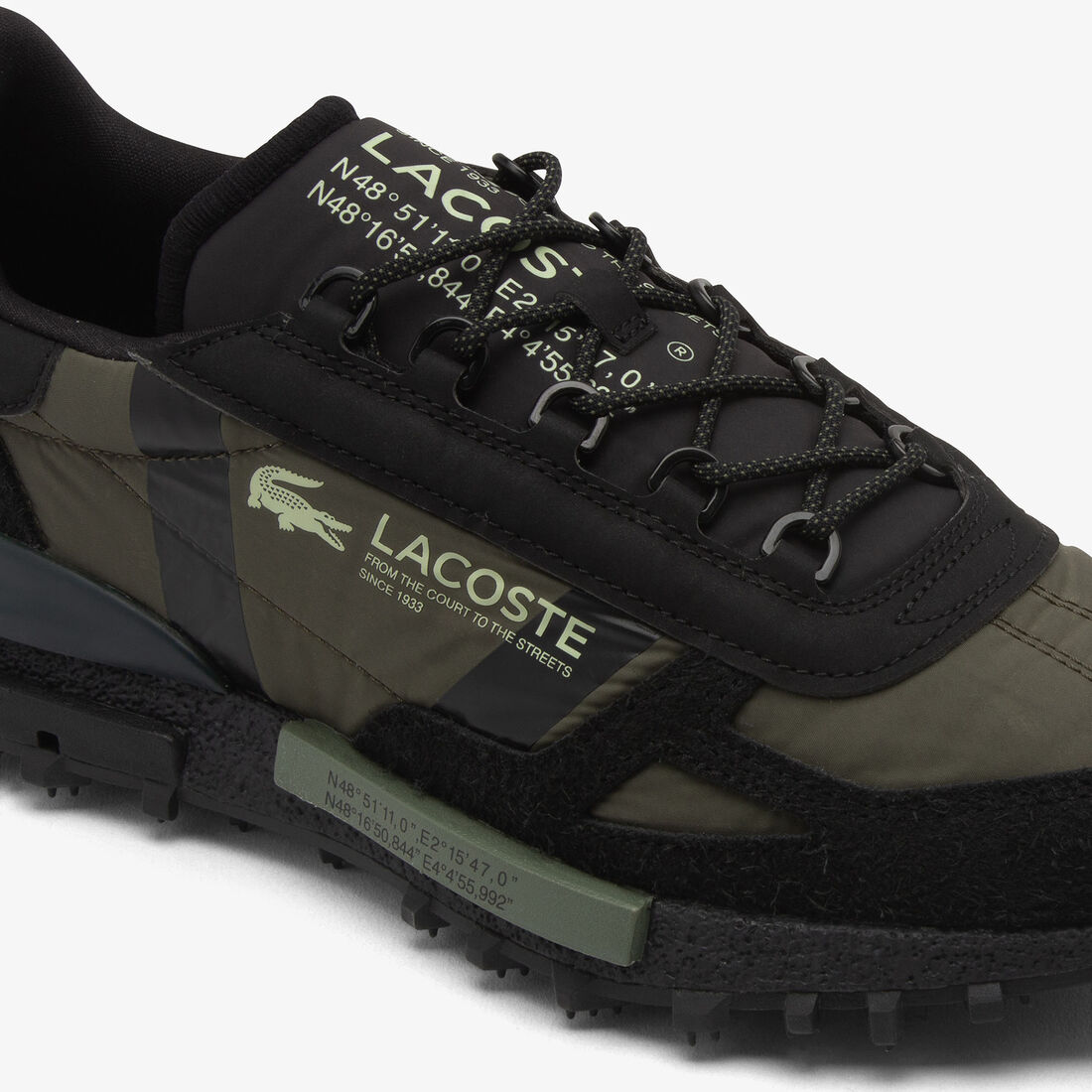 Lacoste Elite Active Men's Sneakers – 70s Retro Runner (Nylon & Suede Edition)